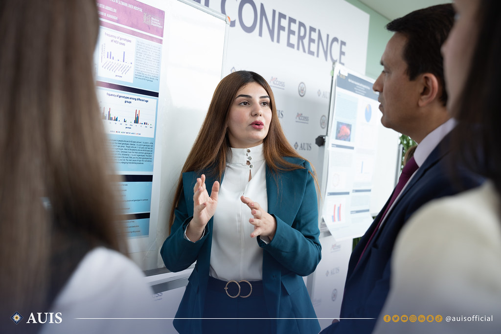 An MLS student provides information on her capstone project.